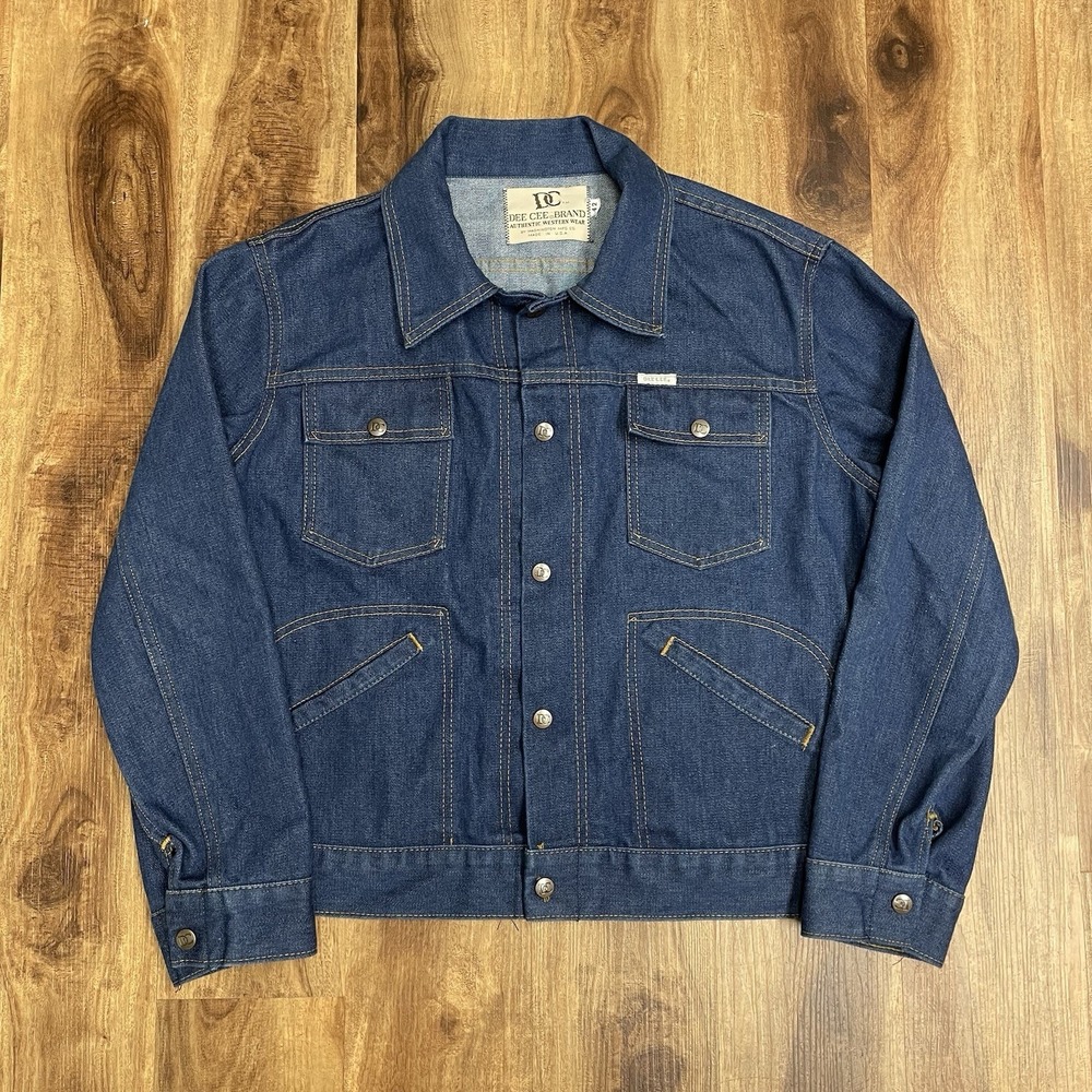 Vintage 1970s Washington Dee Cee Denim Trucker Jacket Size 42 Western Ranchwear